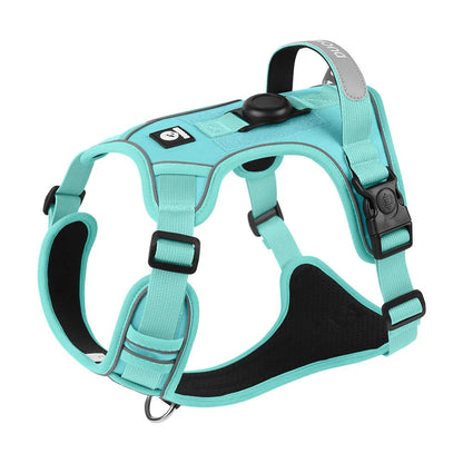 Dog Harness with Air tag Holder and Leash