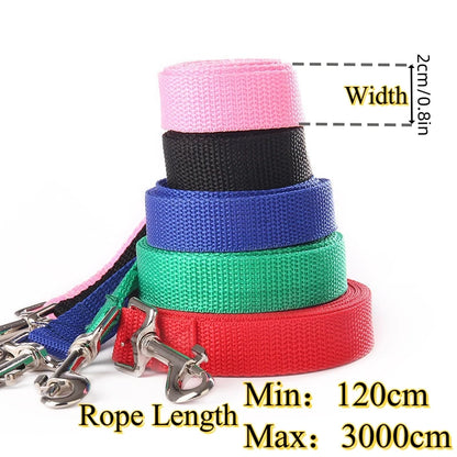 4ft-100ft Nylon Dog Leash for Dogs