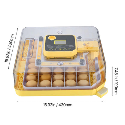 Egg Incubator with LED Candler Temperature Display