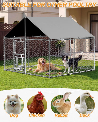 7.5 x 7.5ft Large Outdoor Dog Kennel
