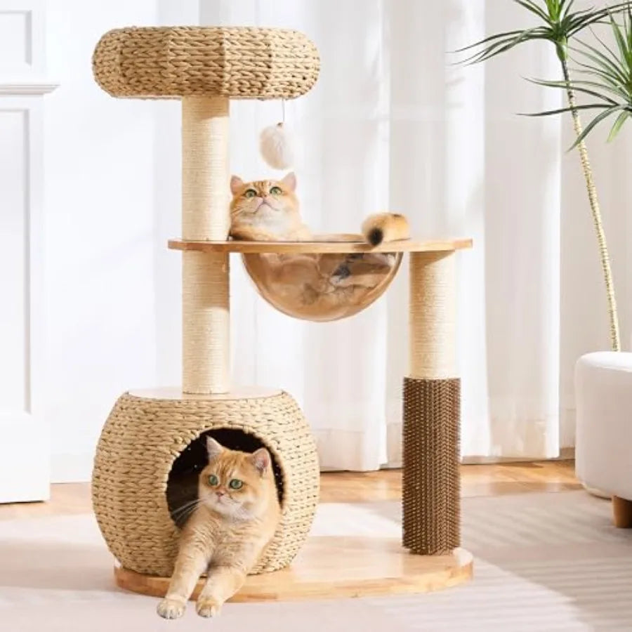 Cat Tree for Large Indoor Cats 38in H