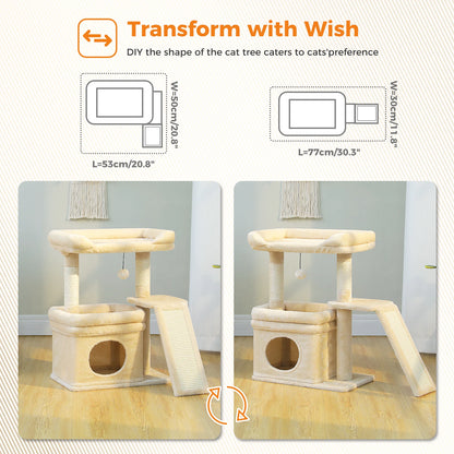 Small Cat Tree for Indoor Cat Tower