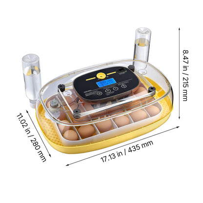 Egg Incubator with LED Candler Temperature Display
