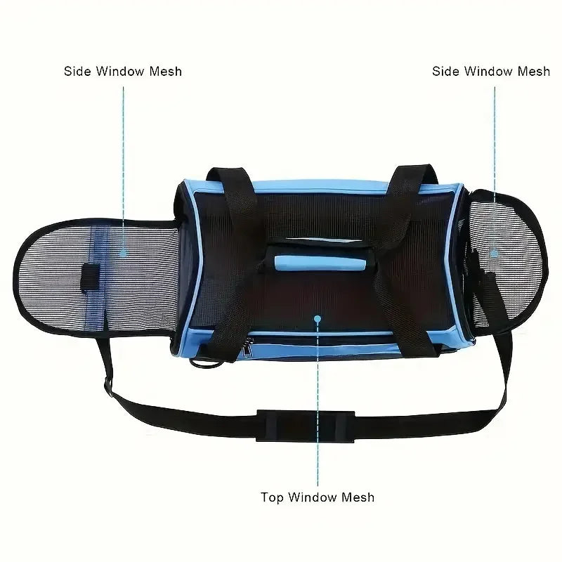 Portable Dog Cat Carrier Bag Breathable Mesh