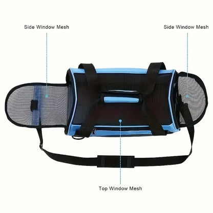 Portable Dog Cat Carrier Bag Breathable Mesh