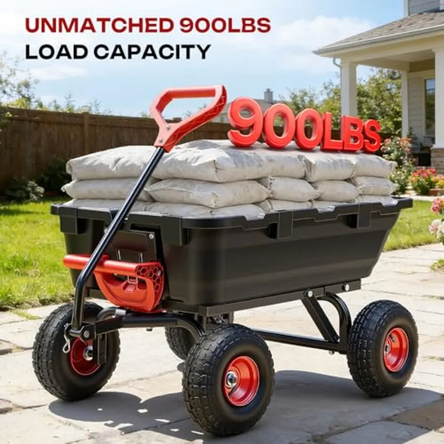 Dump Wagon Cart for Farm Use Steel Frame