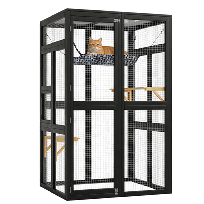 Large Wooden Catio Outdoor Cat Enclosure