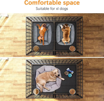 42 inch Heavy Duty Metal Dog Crate with Divider