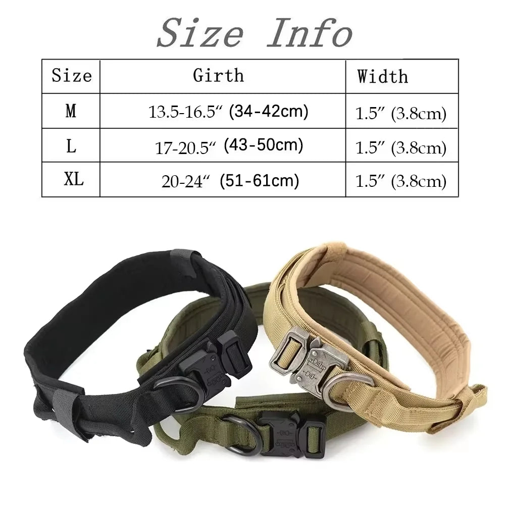 Tactical Dog Harness Collar And Leash Set