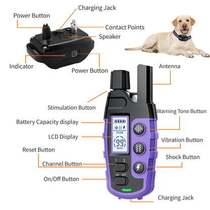 Electric Dog Training Collar Remote Control 3300Ft