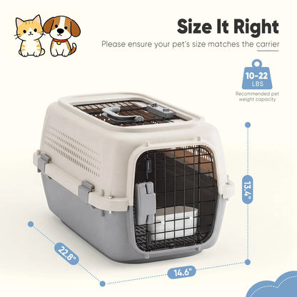 Pet Carrier for Small Dogs Cats 23 Inch