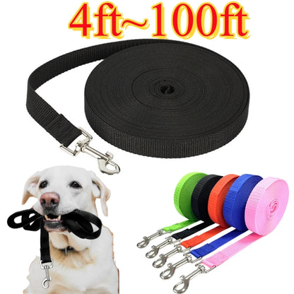 4ft-100ft Nylon Dog Leash for Dogs