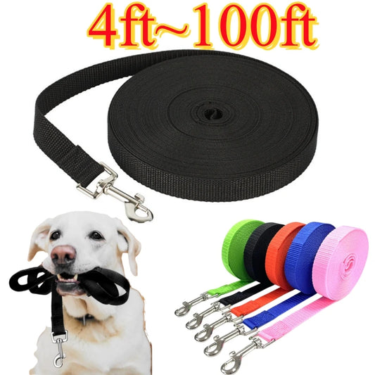 4ft-100ft Nylon Dog Leash for Dogs