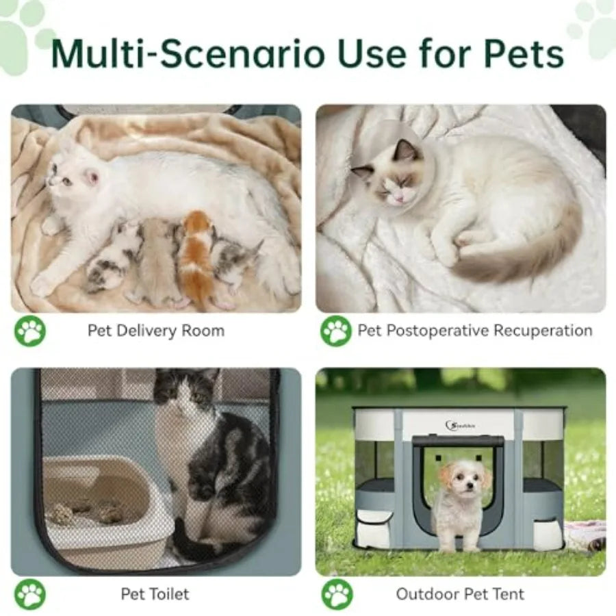 Cat / Puppy, Portable Playpens Indoor Outdoor Travel Camping