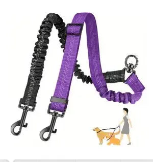 1.6ft Long Dual Dog Leash Attachment - Double Leashes