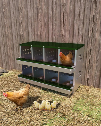 Metal Chicken Coop Nesting Box Roll Out Egg