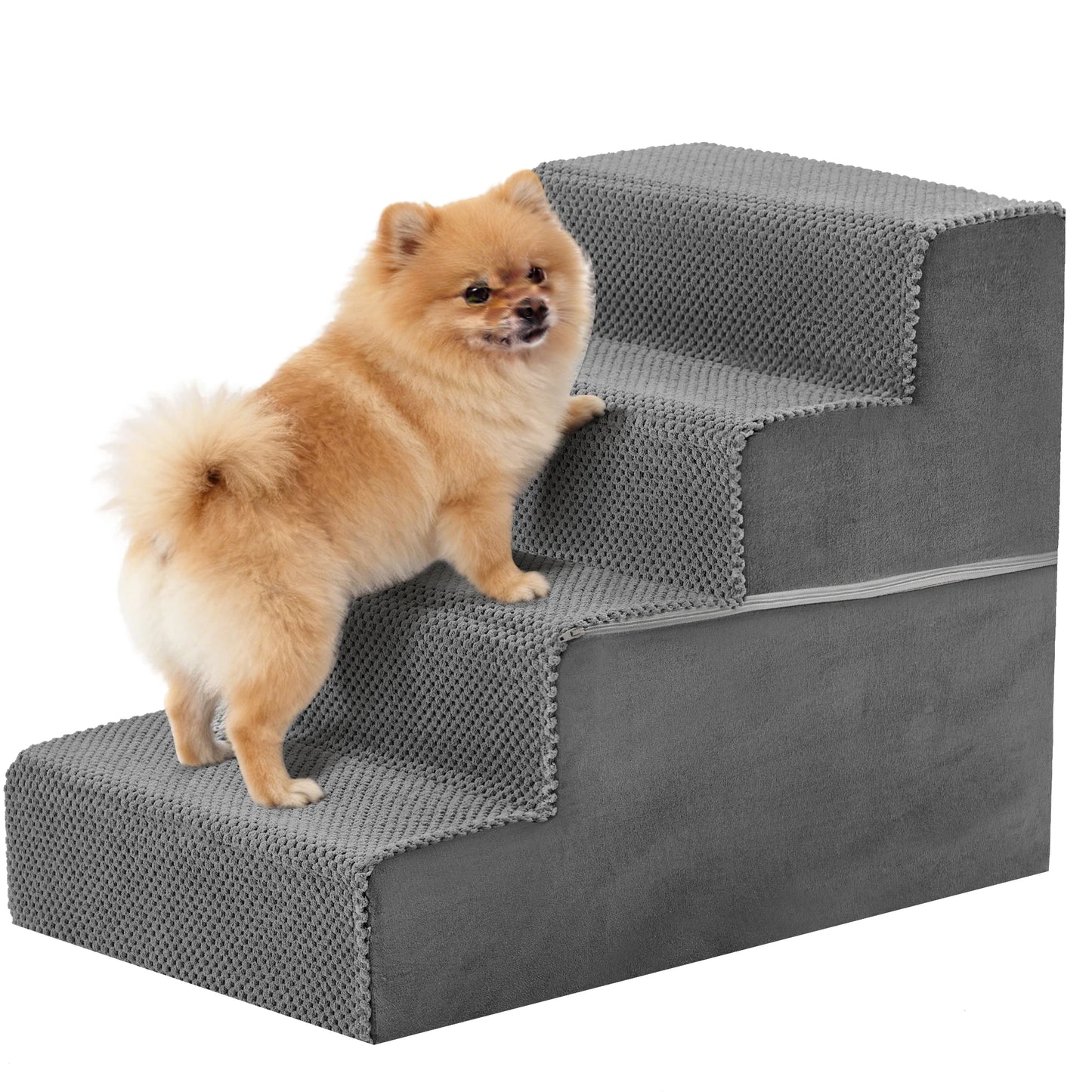 3-5 Step Right Angled Foam Dog Stairs Washable