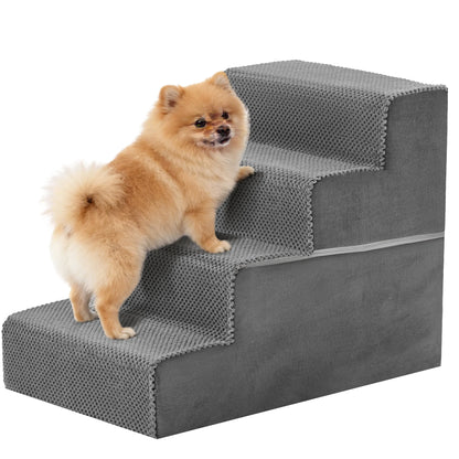 3-5 Step Right Angled Foam Dog Stairs Washable