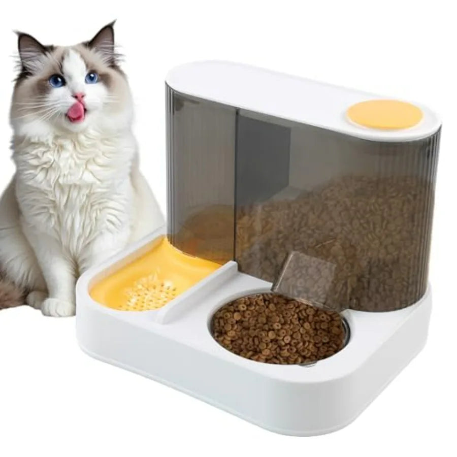 Automatic Cat Food and Water Dispenser Set 2 in 1,