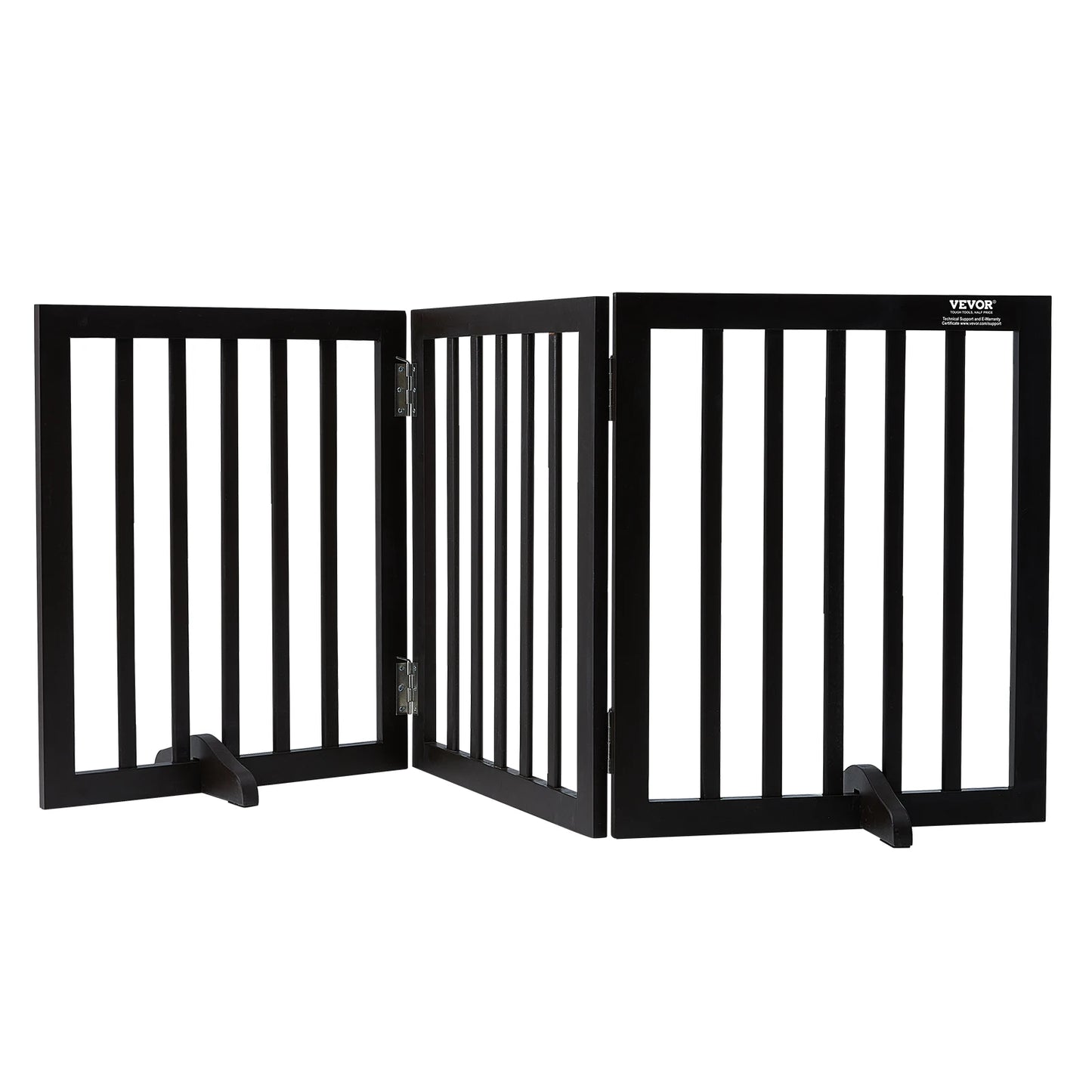 Free Standing Dog Gate 3 Panels Foldable