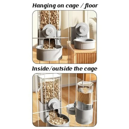 Automatic Hanging Gravity Pet Feeder and Water Dispenser