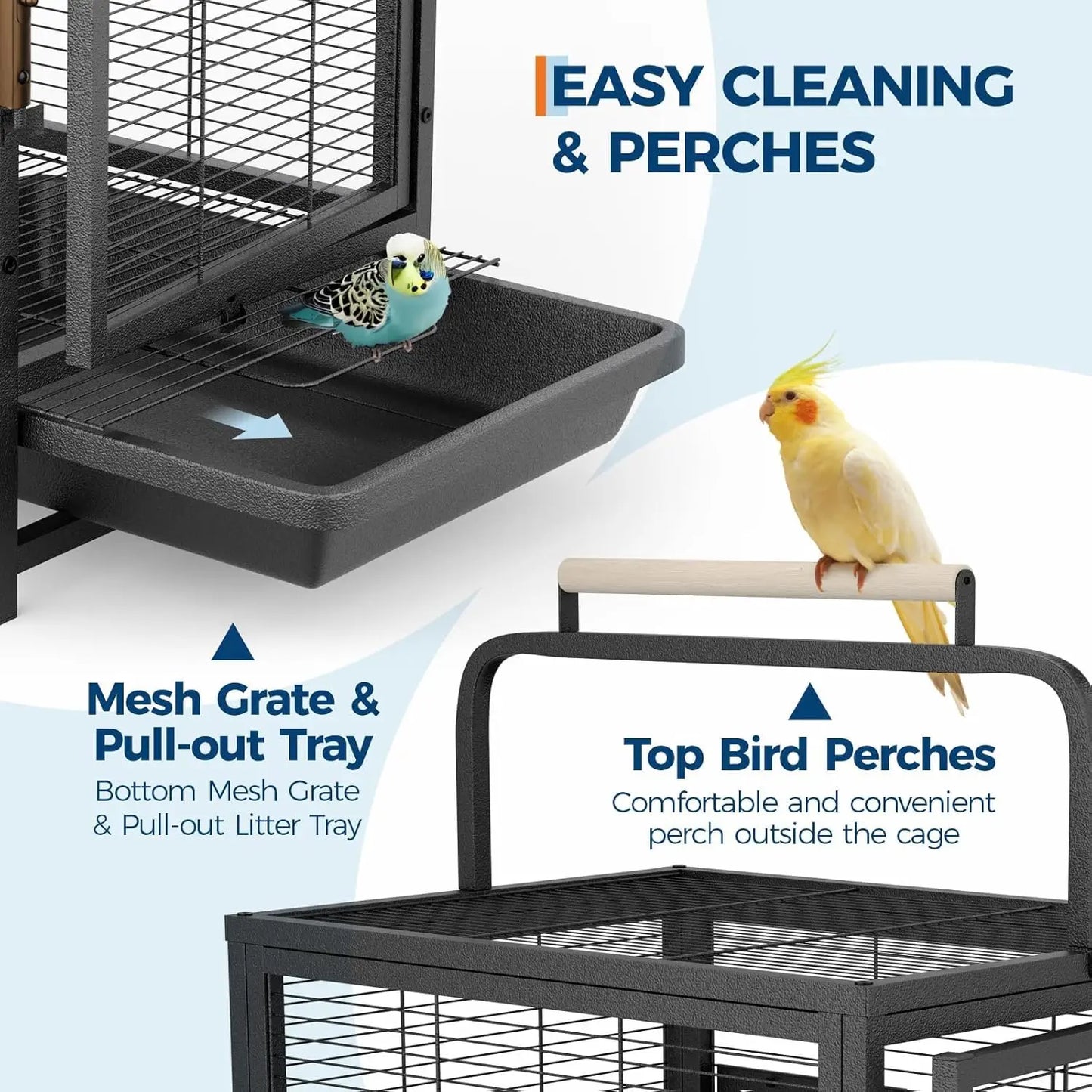 Sturdy Portable Small Bird Travel Cage