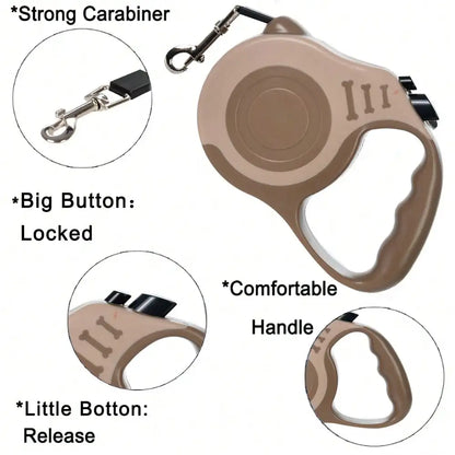 1pc 3 Meters/5m Retractable Pet Leash