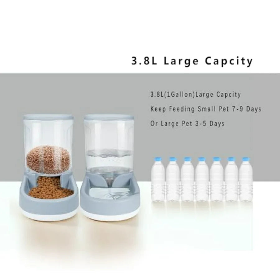 Automatic Dog Cat Feeder and Water Dispenser