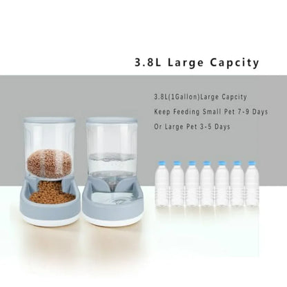 Automatic Dog Cat Feeder and Water Dispenser