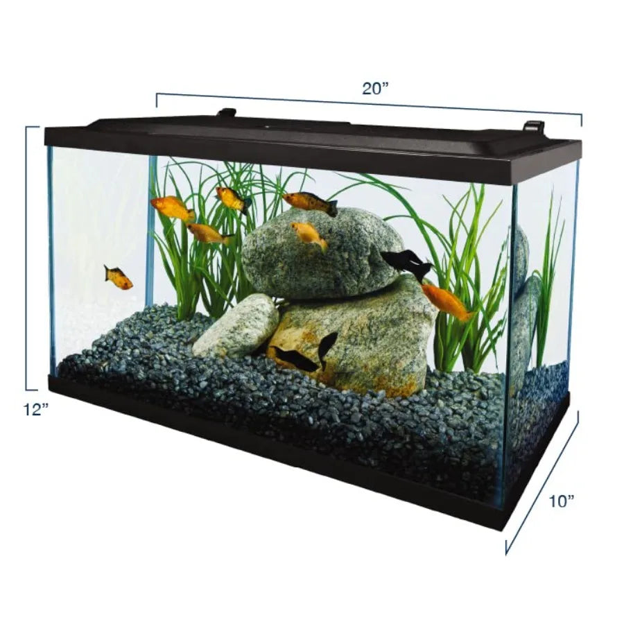 Aquarium, 10 Gallon, Complete Tropical Fish Tank Kit