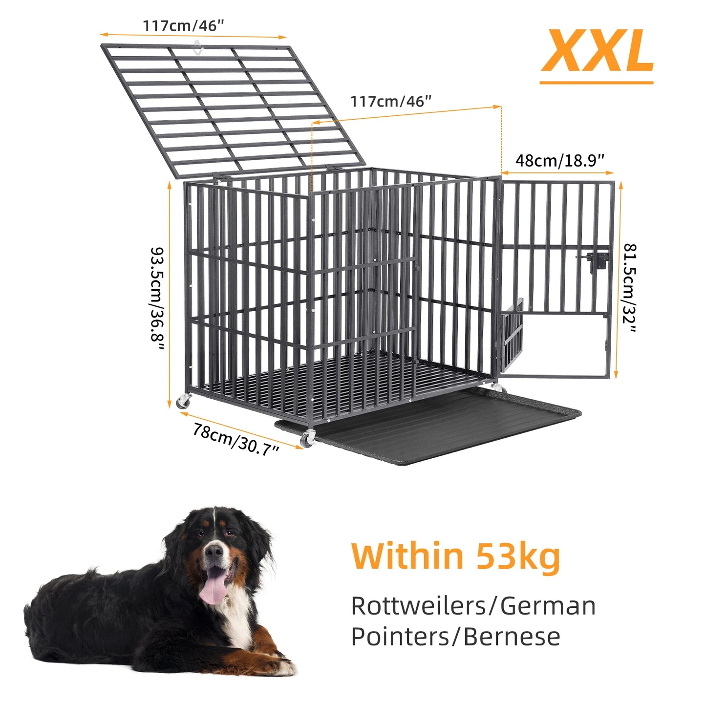 XXL XL Large Heavy Duty Dog Crate