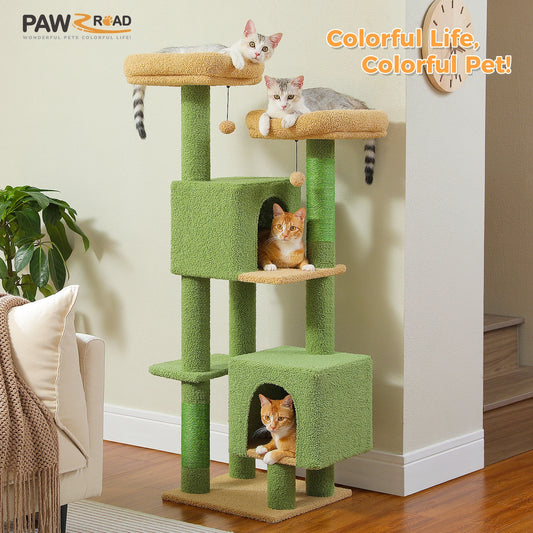 Cactus Cat Tree, 133cm Tower for Indoor