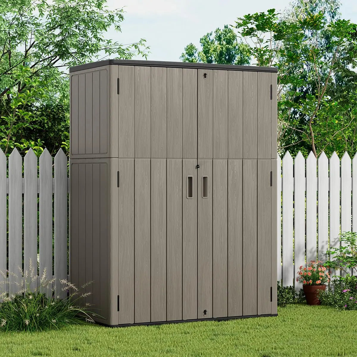 Outdoor Storage Shed,57 Cu.ft  Cabinet Waterproof