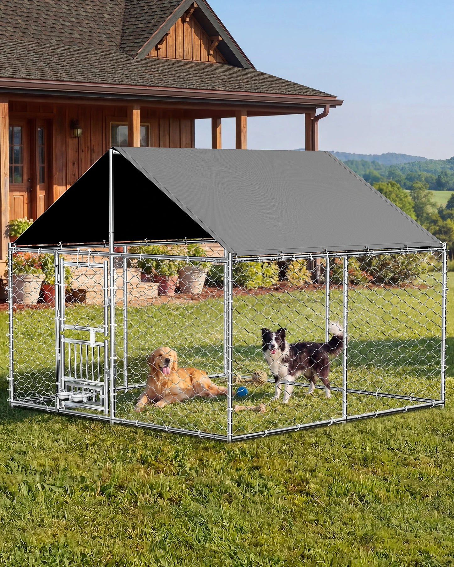 7.5 x 7.5ft Large Outdoor Dog Kennel