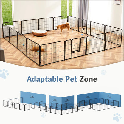 Dog Playpen Fence Metal 24 Inch to 32 Inch