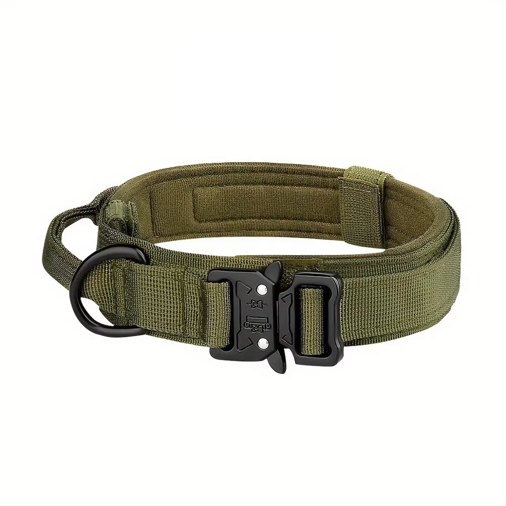 Dog Training Collar Adjustable Tactical W/ Leash