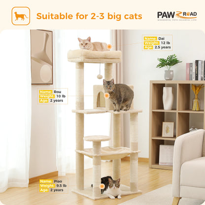 Cat Tree Indoor Tower for Large Cats