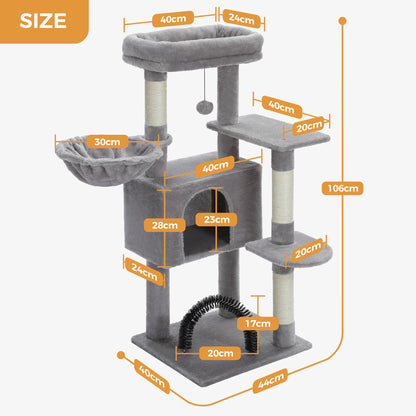 Cat Tree Tower with condo, House, Perch, Hammock,