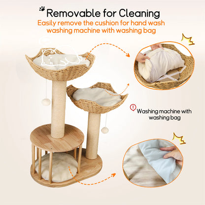 Cat Tree Tower Condo Furniture with Dangling Ball