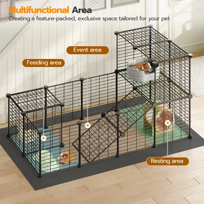Guinea Pig Cage with Waterproof Mat