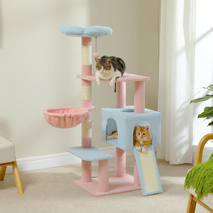 Flower Cat Tree Tower with Scratching Posts