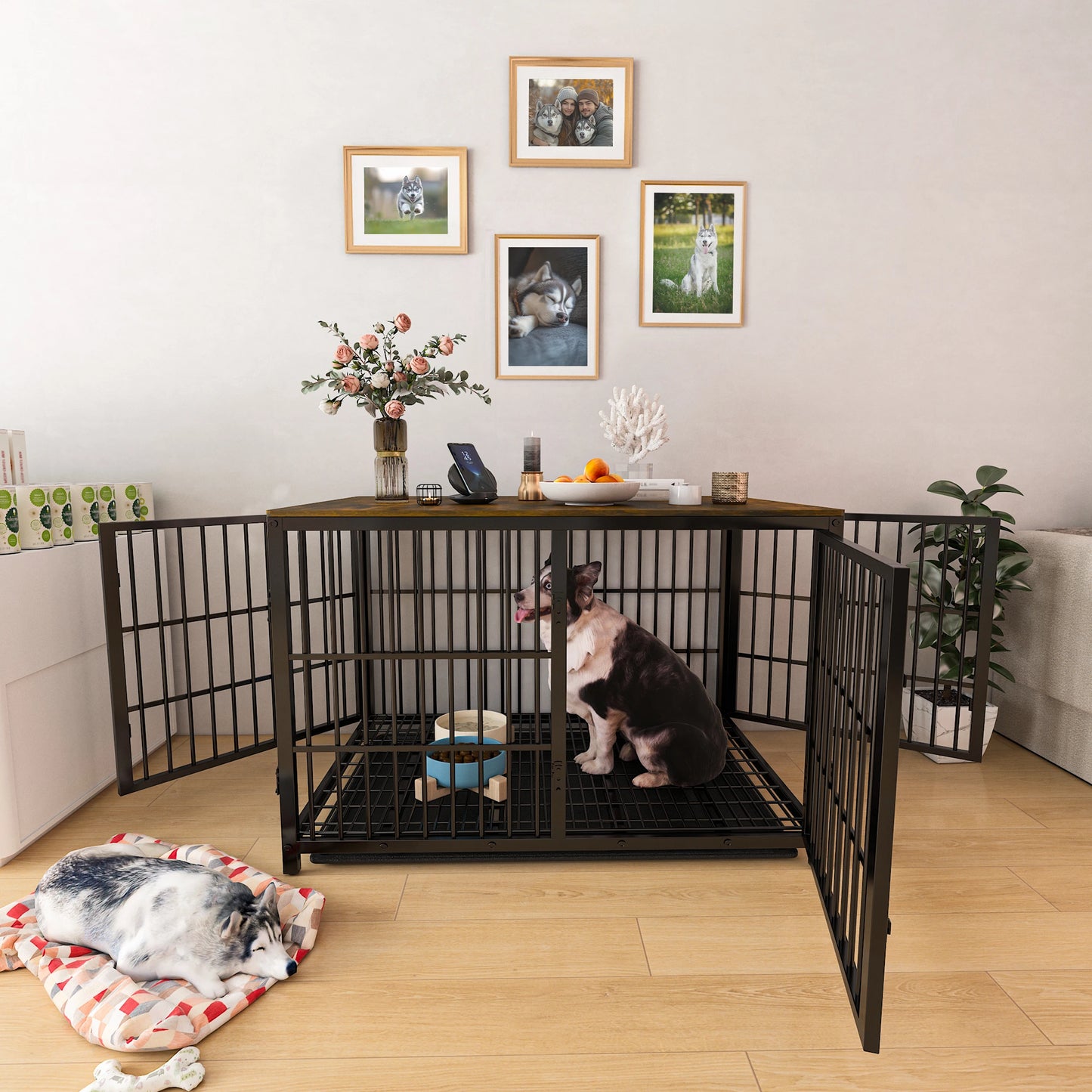 Furniture Style Dog Cage XXL Wooden Pet Kennel