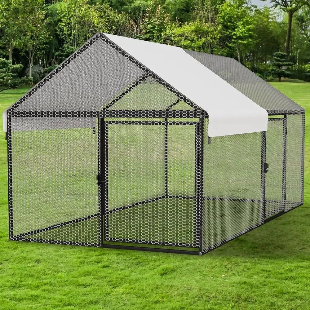 Portable Walk-in Chicken Coop, 79x40x40 inches