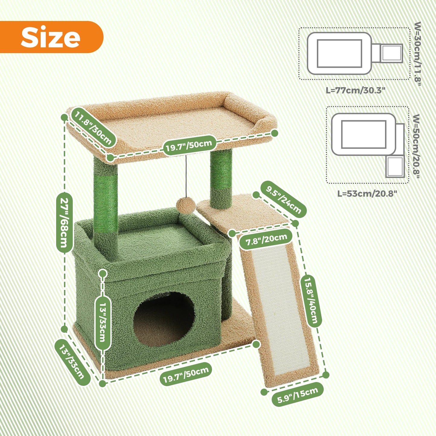 Small Cat Tree for Indoor Cat Tower
