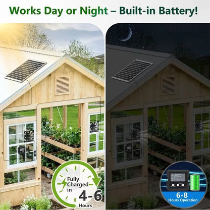 25W Solar Powered Exhaust Fan Kit