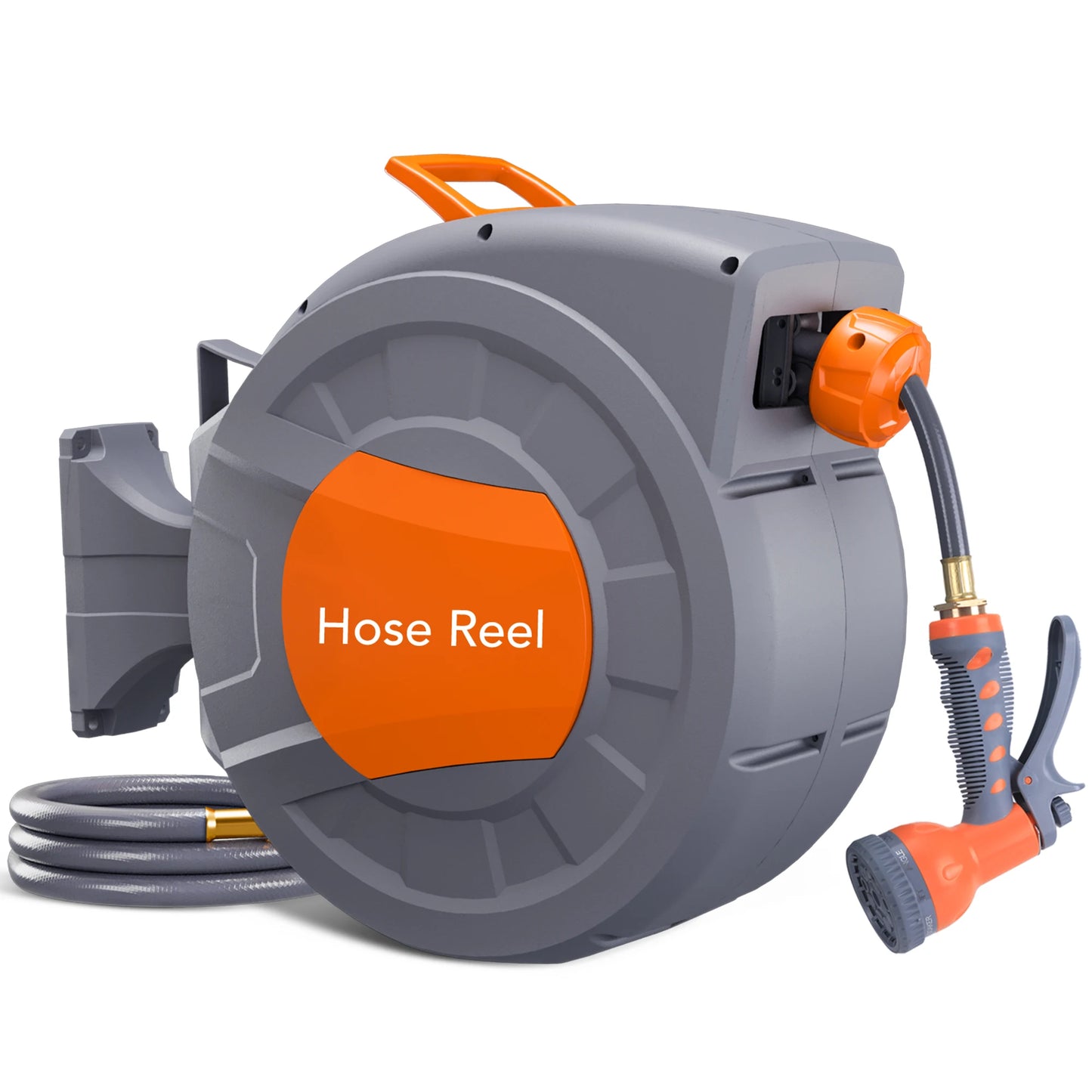 Retractable Garden Hose Reel 65/ 100 ft, Wall Mounted,