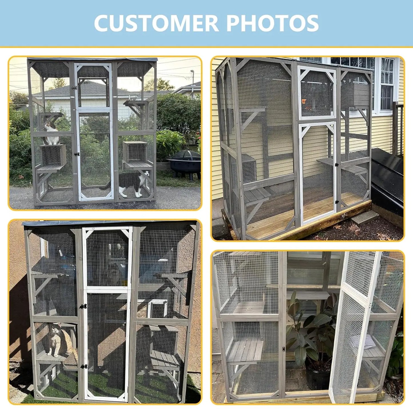 Catio Outdoor Cat Enclosure Large Window
