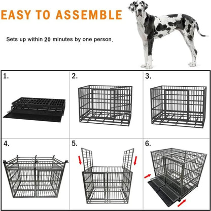 54 inch Heavy Duty Indestructible Dog Crate