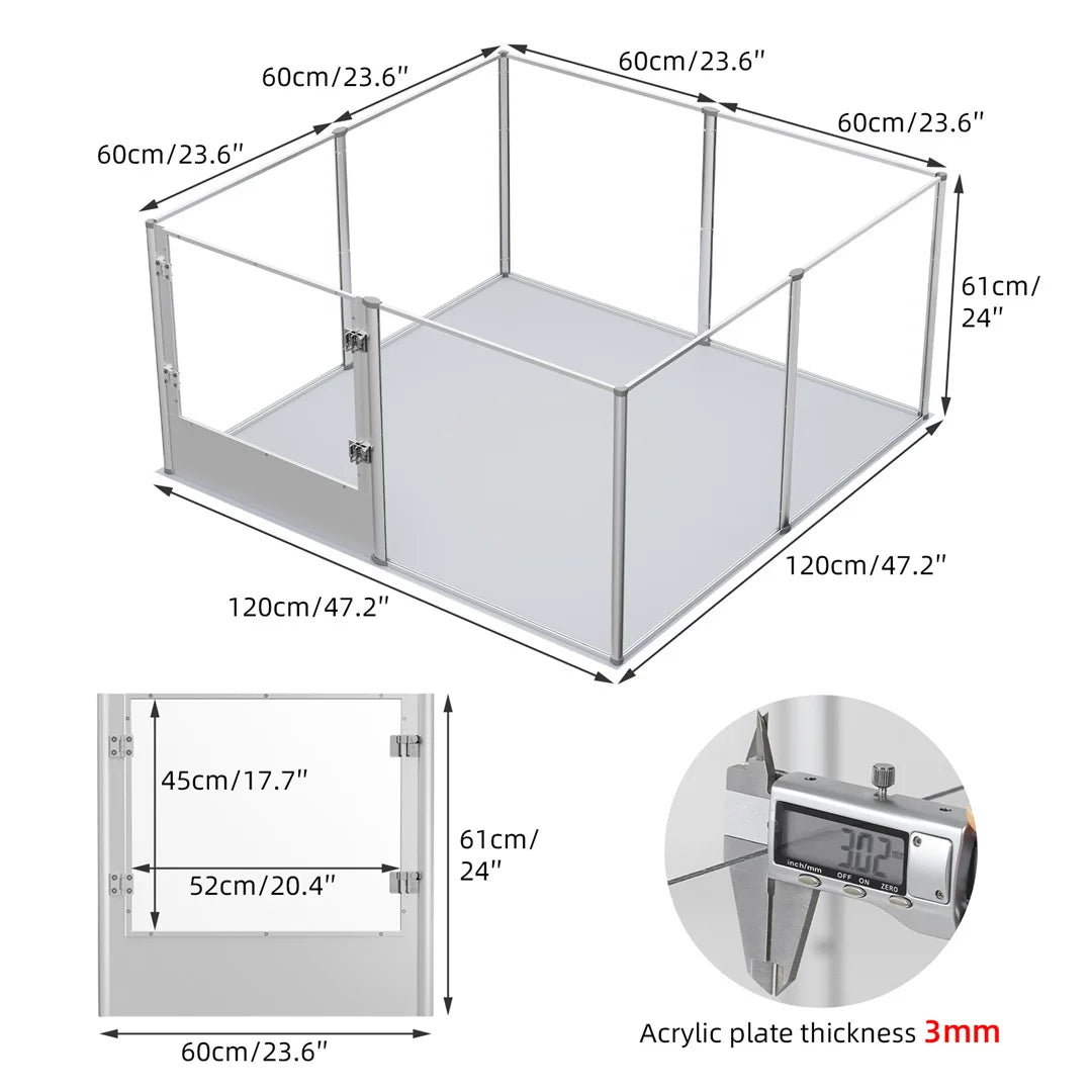 Pet Playpen Dog Whelping Pen Rabbit Guinea Pigs Hedgehogs Hamsters