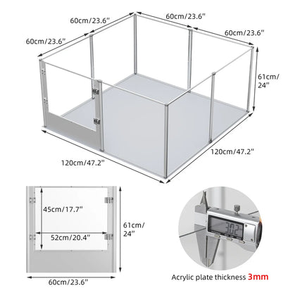 Pet Playpen Dog Whelping Pen Rabbit Guinea Pigs Hedgehogs Hamsters